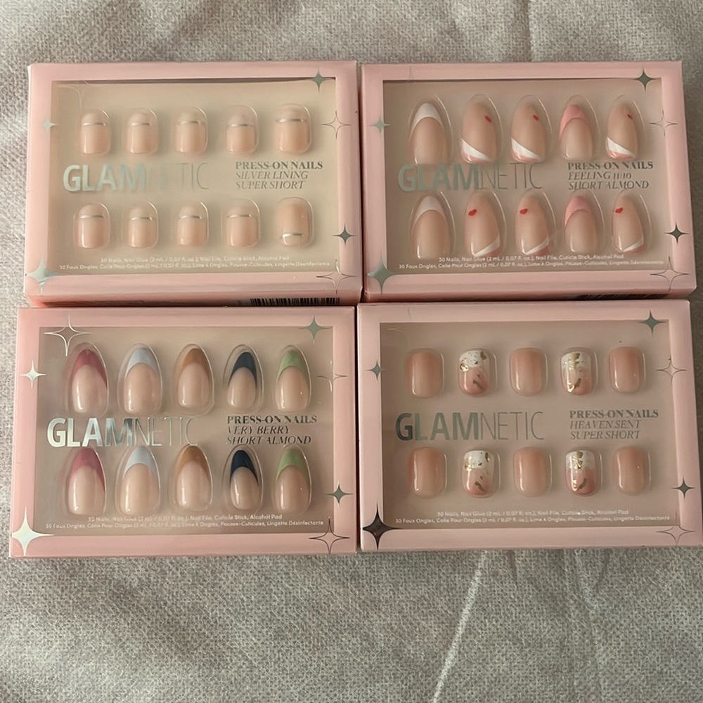Glamnetic Press-on nails 4 sets